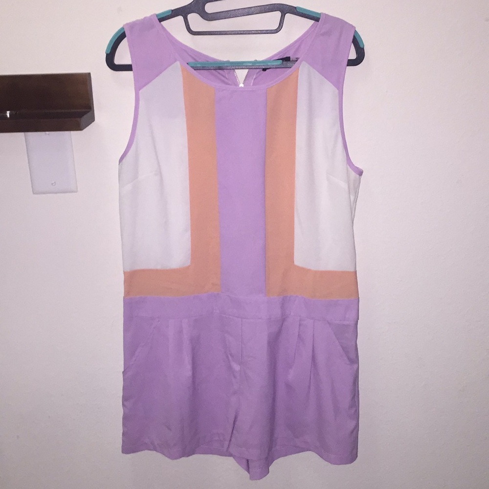 Brand new silky romper with pockets!